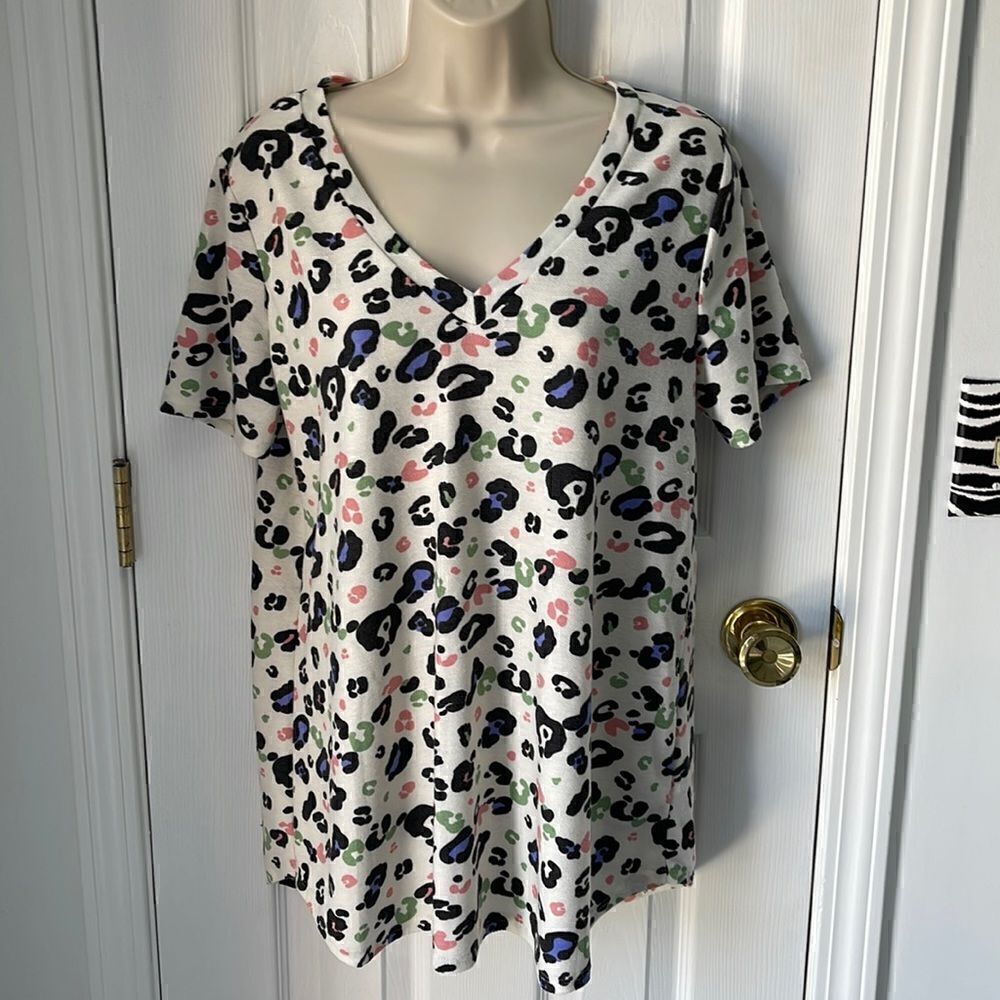 Colorful Leopard blouse